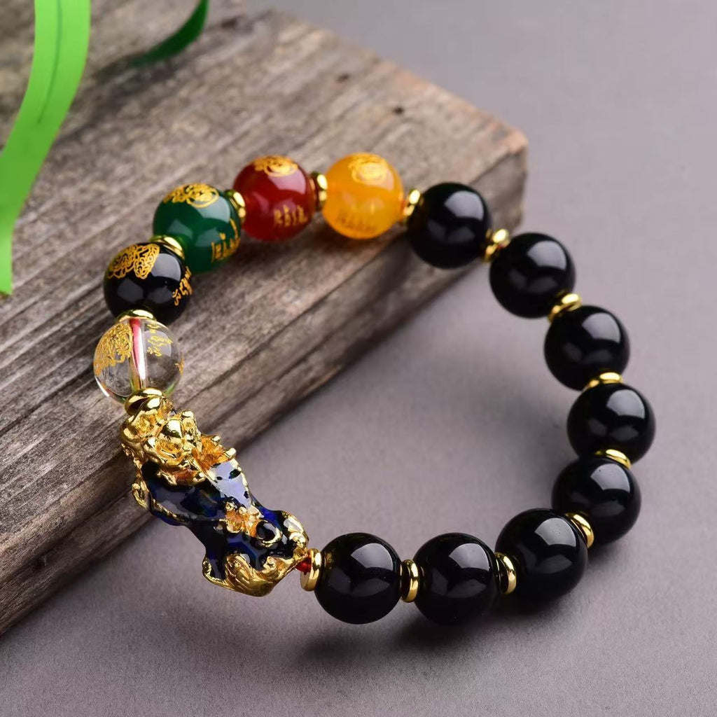 Triple Success Bracelet — Citrine, Aventurine & Garnet for Wealth, Luck & Confidence