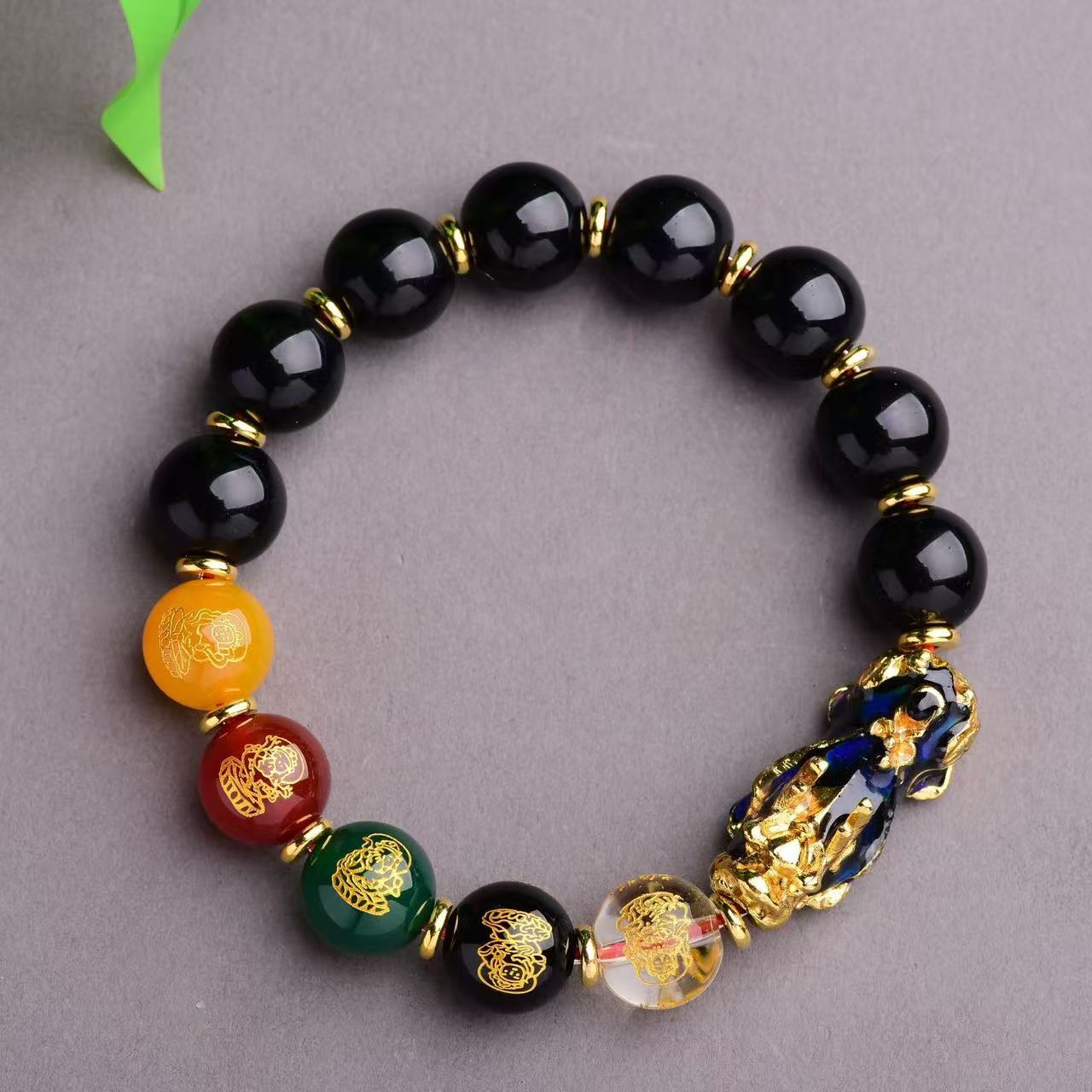 Triple Success Bracelet — Citrine, Aventurine & Garnet for Wealth, Luck & Confidence