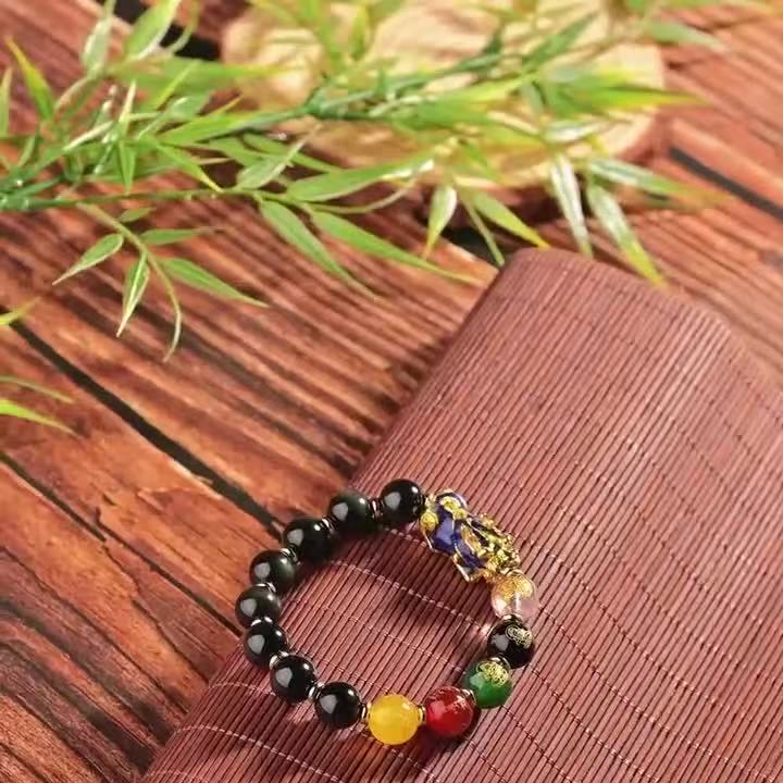 Triple Success Bracelet — Citrine, Aventurine & Garnet for Wealth, Luck & Confidence