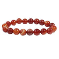 Red Agate Wealth Bracelet — Attract Abundance, Prosperity & Good Fortune | 8mm Natural Stone